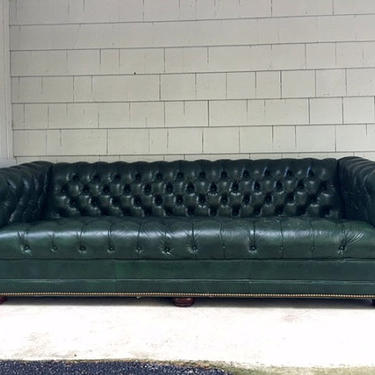 Local Pickup Preferred. Vintage Leathercraft Midcentury Chesterfield Sofa by OffMain