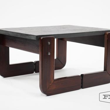 Percival Lafer End Table with Slate Top