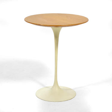 Eero Saarinen Tulip Side Table with Oak Top