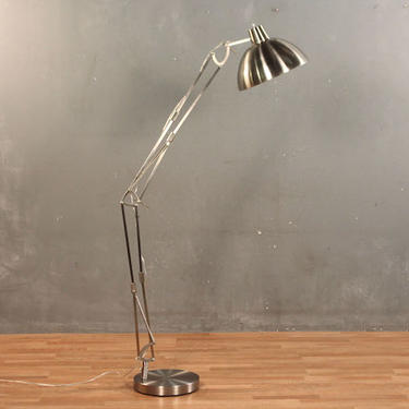 Contemporary Industrial Steel Articulating Floor Lamp