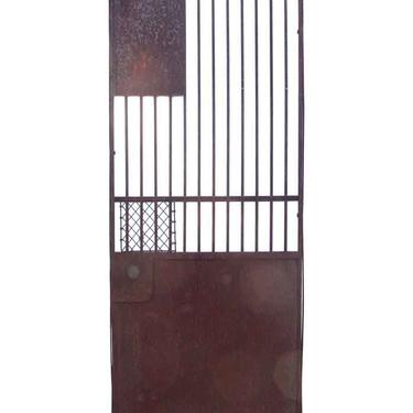 Antique Iron Otis Elevator Cage Gate 83.25 x 27.625