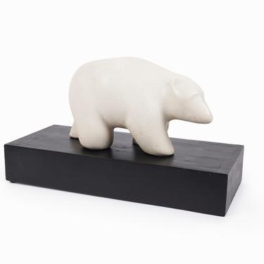 1973 Alva Museum Ceramic Bear Sculpture Modernism 