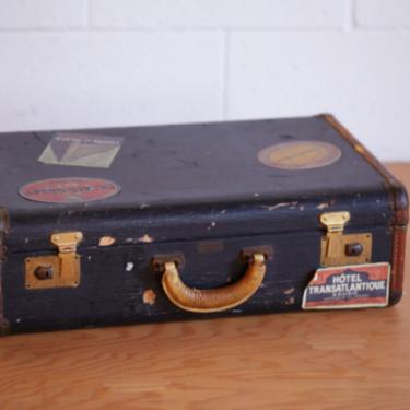VINTAGE SUITCASE WITH STICKERS