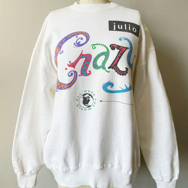 1990s Julio Iglesias Sweatshirt Crazy Promo L 