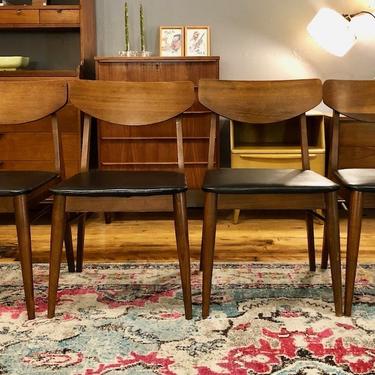 Set of 4 Walnut Dining Chairs 1960’s