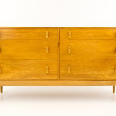 Stanley Young for Glenn of California Mid Century Modern 6 Drawer Dresser on Bench - mcm 