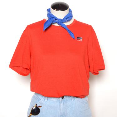 Vintage 80's LEVIS Red T-Shirt Sz M 