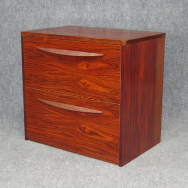 Mid-Century Modern Rosewood File Cabinet. Circa 1980s.