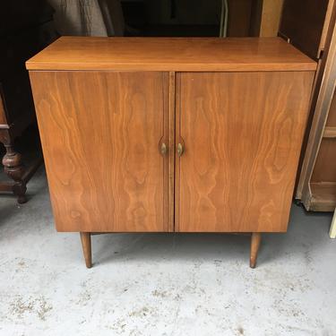 Mid Century Record Cabinet Small Credenza Buffet by BellewoodDesignGoods