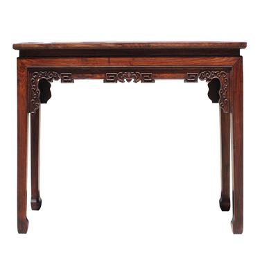 Chinese Huali Rosewood Scroll Motif Apron Side Altar Table cs5151S