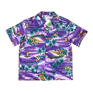 (L) Helena’s Purple Hawaiian Shirt 071721 LM
