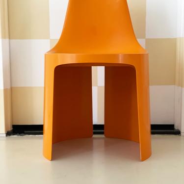 1970s Yoke Yellow Umbo Chair