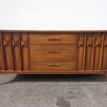 Mid Century Modern Buffet Cabinet Kent Coffey Perspecta Console Sideboard Table Credenza Storage Media Vintage Dresser Wood Eames Danish 