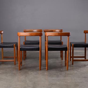 6 Ingmar Relling Mid Century Dining Chairs Danish Modern Teak 