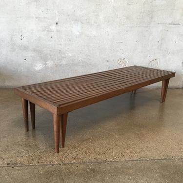 Mid Century Modern Expandable Bench by John Keal for Brown Saltman