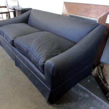 SLOPE ARM SOFA IN DEEP CHARCOAL FABRIC