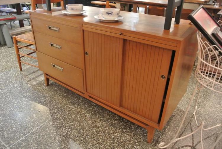 MCM style two-sided buffet with shelves on back. $695