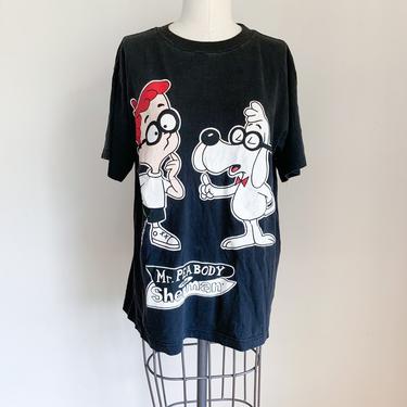 Vintage 1980s Mr. Peabody &amp; Sherman T-shirt / M/L 