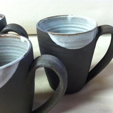 handmade mugs, coffee mugs, shabby chic, rustic, tea, white mugs, chocolate mugs 