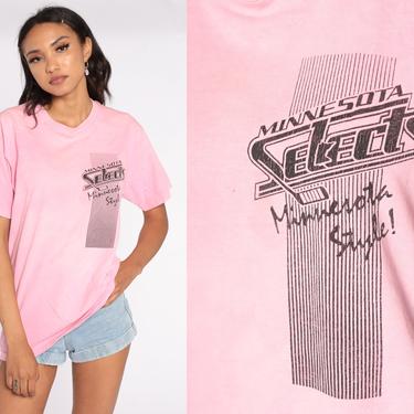 Minnesota Selects Hockey Shirt Vintage Hockey TShirt 80s Tshirt Single Stitch 90s Retro T Shirt Print Fruit of the loom Medium 