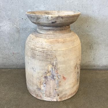 Rustic Wood Vase