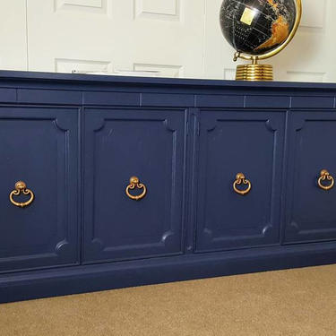 Navy blue buffet / sideboard / credenza by Unique