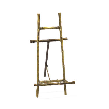 Small Brass Easel, Vintage Table Top Easel 