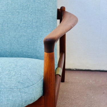 Vintage Folke Ohlsson Teak Lounge Chair for Dux 1960s 