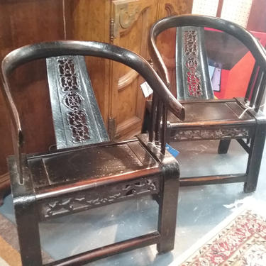 Pair of Asian-inspired chairs by TheMarketHouse