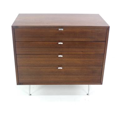 Rare Mid-Century Modern Walnut Chest Designed by George Nelson for Herman Miller