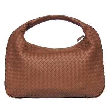 Bottega Veneta - Brown Woven Leather Hobo Bag