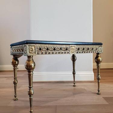 Mid-Century Italian Neoclassical Gilt Brass Coffee Table, Signed, by C.G.R., Art Dep, Serie Extra Lusso 