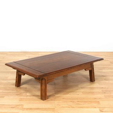 Monterey Style Carved Legs Coffee Table