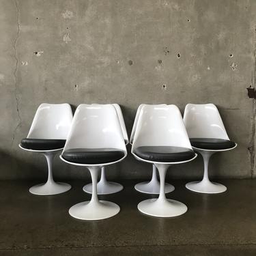 Modern Tulip Base Chairs Knoll Style - set of 6