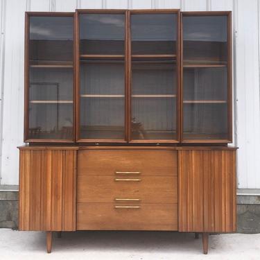 Mid-Century Modern Sideboard with Display Topper 