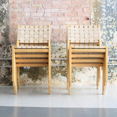 Set of 8 Alvar Aalto 611 chairs for Artek