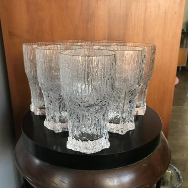 8 Iittala Finland ASLAK Pint Drinking Glasses Set of 8 Large Tumblers Cups Tapio Wirkkala Mid Century Vintage Mad Men Tumbler Exc Mint 