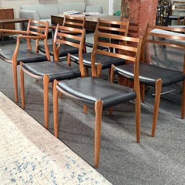 Set of 6 niels moller dining chairs
