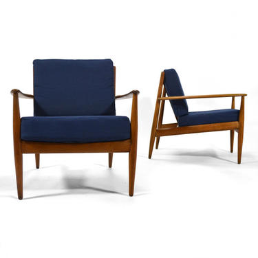 Pair of Grete Jalk Easy Chairs