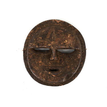 African Ibibio Eket Ekpo Society Moon Mask 