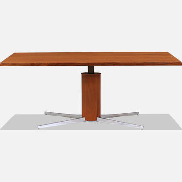 Danish Modern Teak & Steel Adjustable Table / Desk
