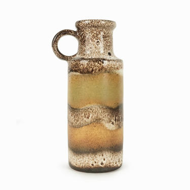 Scheurich Ceramic Vase Dripping Lava Germany Vintage 401-20 