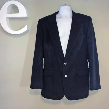 Men's Black 100% Cashmere Jacket Suit Sport Coat Blazer Soft Warm Winter Classic Medium Large 46&amp;quot; - 48&amp;quot; Chest 