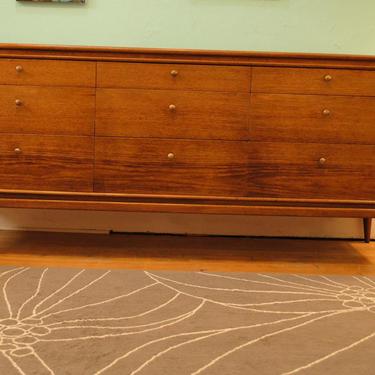 Rare 9 Drawer Dresser -John Stuart ‘Facade’ in Walnut