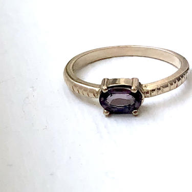 14k Purple Spinel Ring Yellow Gold 