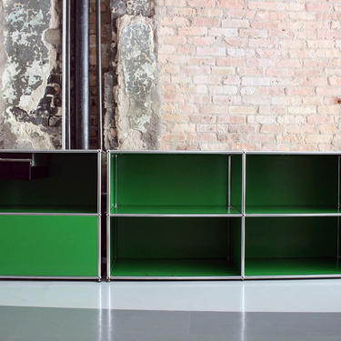 USM Haller Cabinets in Green