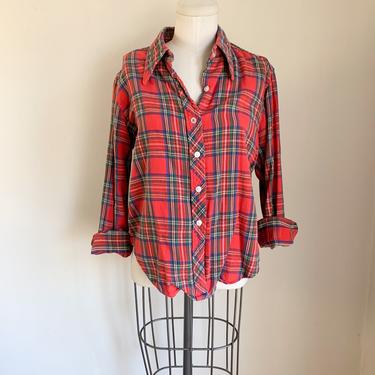 Vintage 1950s-60s Rare L.L.Bean Cotton Flannel Shirt / M 