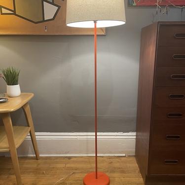 Mid Century Floor Lamp in Orange