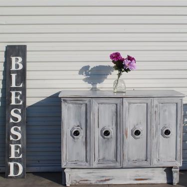 Shabby Chic Vintage Buffet with Table Extension⁶