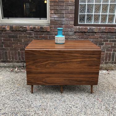 Refinished Mid-Century Drop Leaf Dining Table